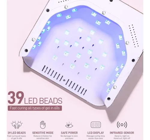 Lámpara Uv/led Gaoy Ab Diamond Gel Nails