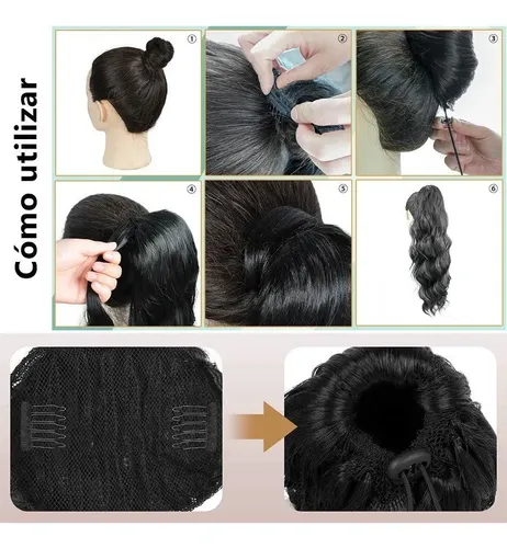 Extensión De Cabello Largo Y Ondulado Para Coleta