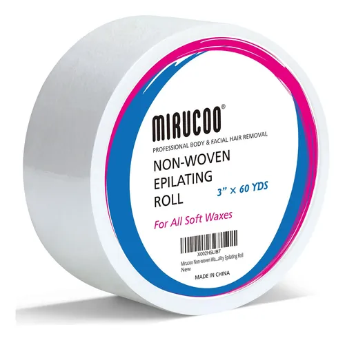 Rollo De Tiras De Cera Mirucoo Para Depilación Corporal Y Fa