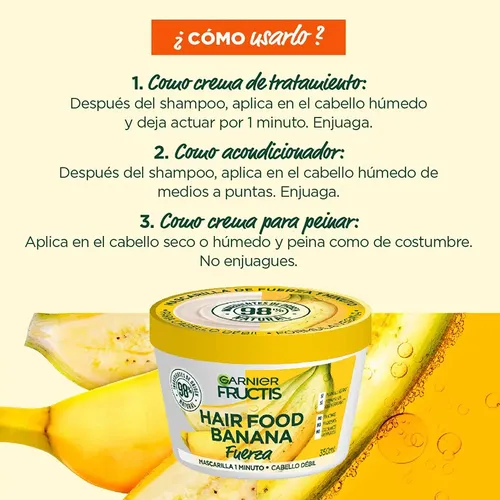 Kit Fructis Hair Food Alimenta tu Pelo: 5 Mascarillas