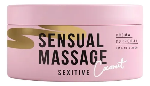 Crema Sexitive Sensual Massage Corporal Perfumada Coconut