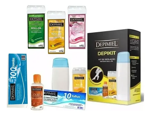 Kit Depilacion Roll On Depikit Depimiel+3 Roll On 100 Bandas