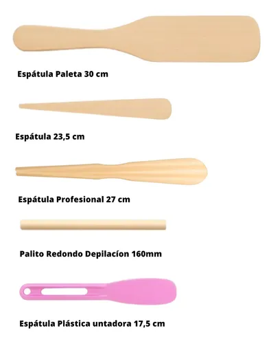 Espátulas Para Depilación Con Cera Madera Depilatoria X5