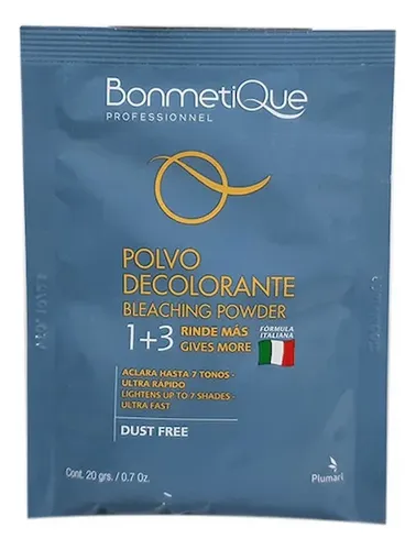 Bonmetique Polvo Decolorante Fórmula Italiana 20 Gr Sin Tono
