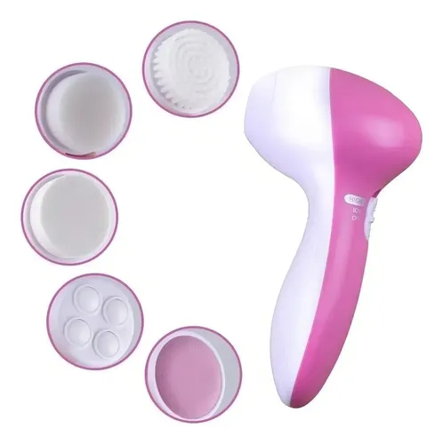 Cepillo Limpiador Facial Masajeador Exfoliante 5 En 1