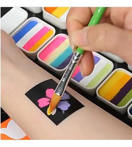 . Kit De Pintura Facial, 12 Colores, Maquillaje.