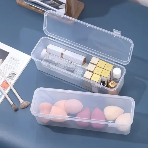 Caja Organizadora Transparente Para Cosméticos De Viaje