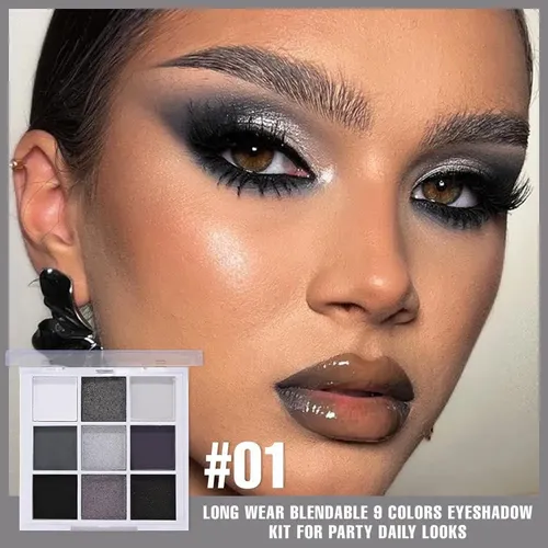 Paleta De Sombras Smoke 9 Colores Cakaila 9color