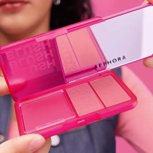 Paleta de Rubor Sephora Collection Blush Blush Blush Sunset Chaser para Todo Tipo de Piel