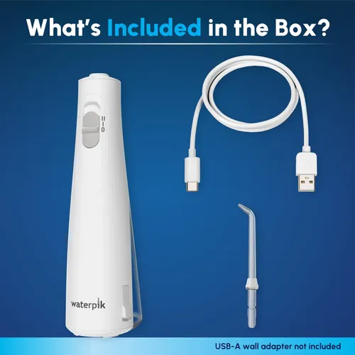 Waterpik Flosser Inalambrico 1100 Recargable Blanco Blanco