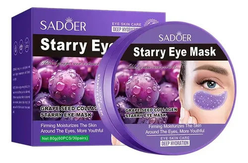 Parches Para Ojos Colágeno Semilla De Uva X30 Todo Tipo De Piel