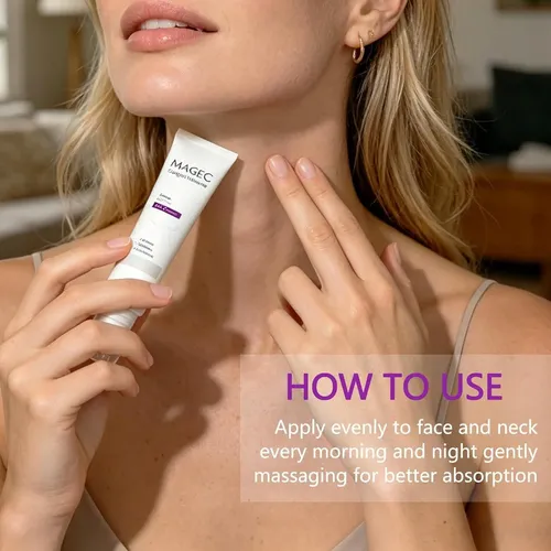 Crema Cuello Magec Con Rodillo 1pc Colágeno Fullerene