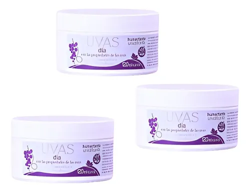 Crema Dia Humectante- Uvas Cosmeticos X 3