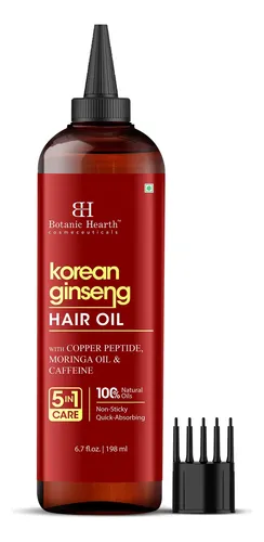 Aceite De Ginseng Coreano Botanic Hearth Para El Crecimiento