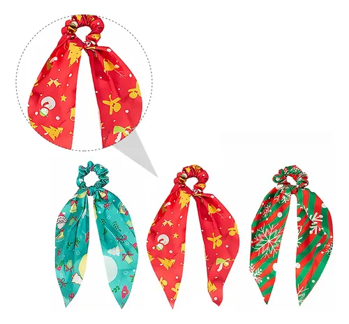 Diadema Con Estampado Navideño, 9 Unidades