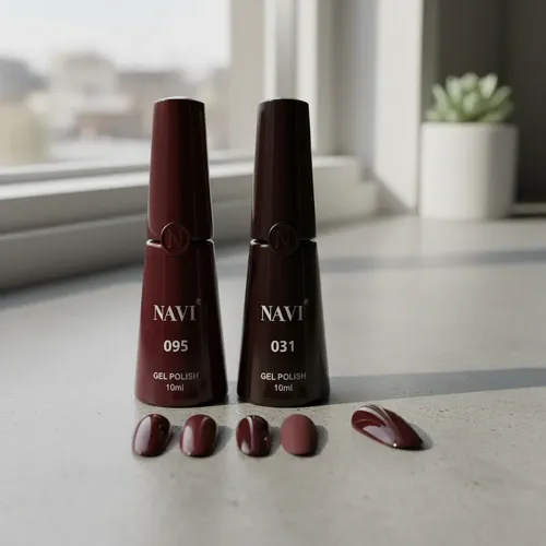 Navi 10ml Gel Polish X2 Uv Bordo Perfecto E Imprescindible