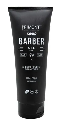 Primont Barber Gel Capilar Vegano Fijación Fuerte Pelo