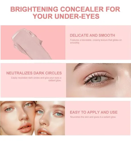 Iluminador Corrector Ojeras Light Rose 0.35oz Baisen Diary