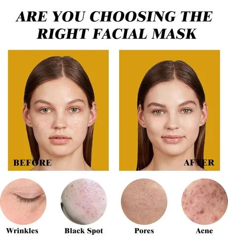 Mascarillas De Arcilla Y Parches De Ojos 24k Oro