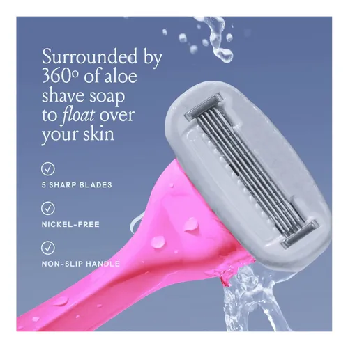 Kit De Afeitado Para Mujeres Con 4 Hojas