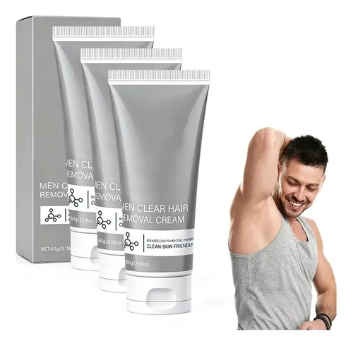 Crema Depilatoria Para Hombres 3 Pack