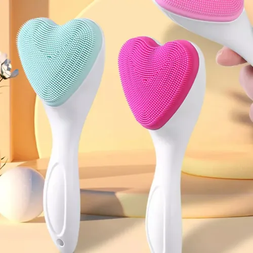 Cepillo Masajeador Limpiador Facial Silicona Manual