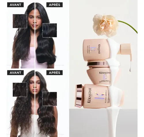 Kit Kerastase Gloss Absolu Brillo/anti-frizz + Neceser