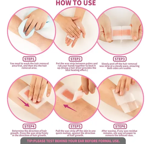 Kit De Depilación Con Cera Para Mujeres Para Rostro, Cejas Y