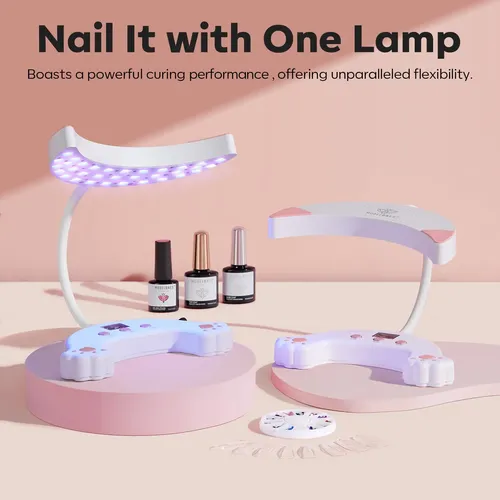 Lámpara De Uñas Uv Led Modelones 48w Cuello De Ganso