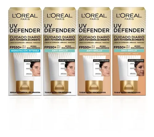 Crema Hidratante Loreal Uv Defender Hidratación Intensa 40ml