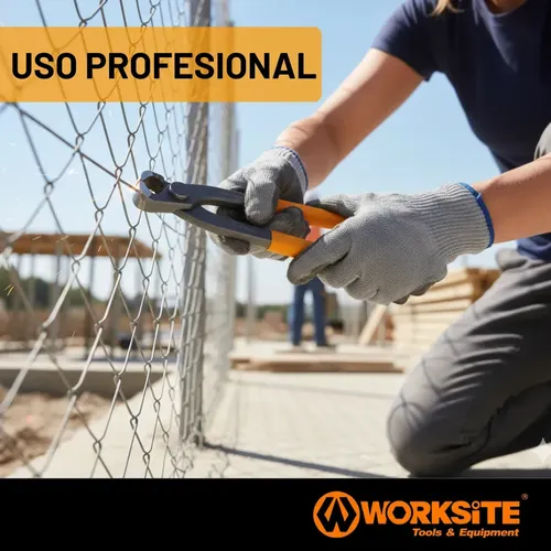 Tenaza 9 Pulgadas Armador Medio Corte Cromo Vanadio Worksite