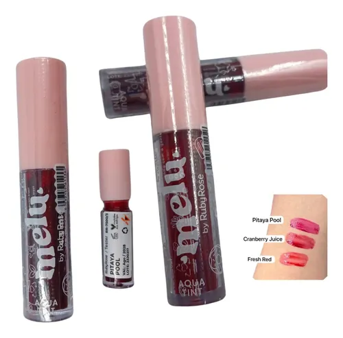 Tinta Labial Aqua Tinte Hidratante Melu Ruby Rose Lefemme
