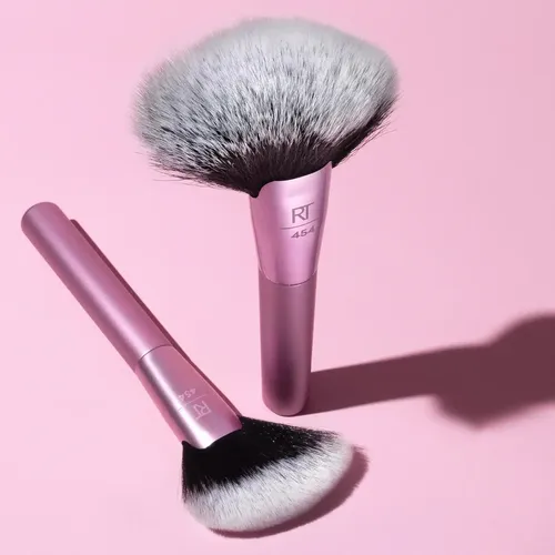 Brocha Maquillaje Real Techniques Extra Big Finishing Brush Rosa
