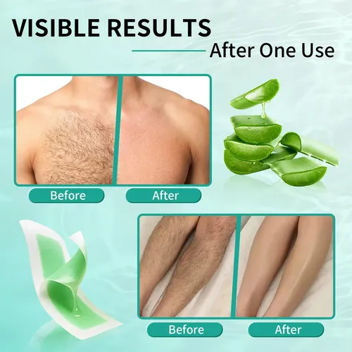 Wax Strips Galdino Para Depilación Facial Y Corporal, 40 Uni