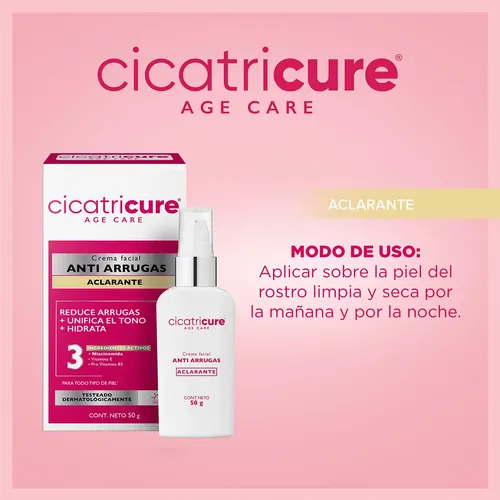 Cicatricure Age Care Antiarrugas Aclarante Facial 50g