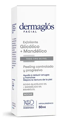 Dermaglós Facial Glicólico Mandelico Todo Tipo De Piel 50 Ml