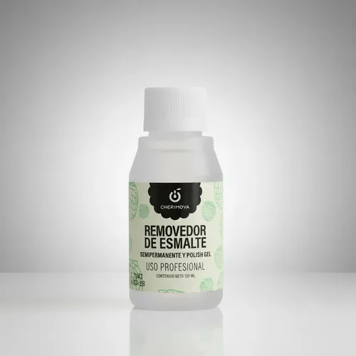 Removedor Quitaesmalte Semipermanente Cherimoya Uñas 120 Ml.
