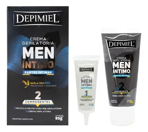 Crema depilatoria Depimiel Men Íntimo para zona íntima piel normal 95 ml 95 g