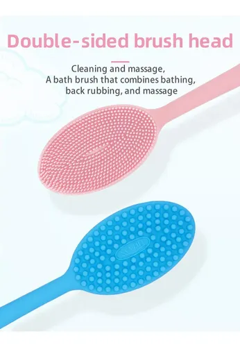 Body Scrubber Wolf War Silicone Exfoliante Azul