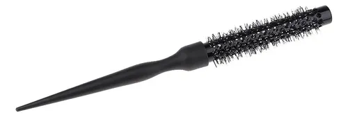 Cepillo Redondo De Nylon Para Alisar, Suavizar, Negro 1,5cm Negro