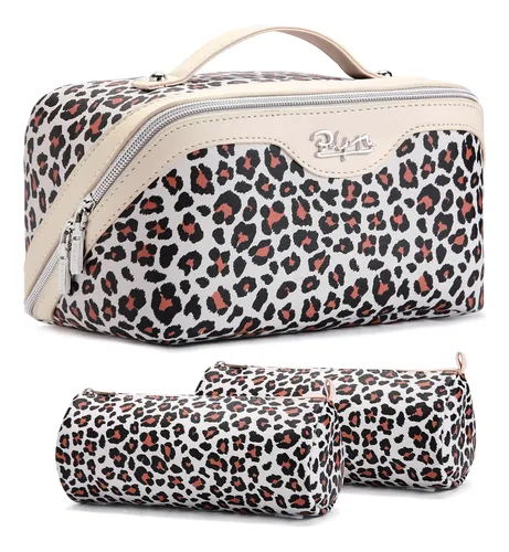 Neceser Organizador De Maquillaje Boyatu 3 Unidades Leopardo