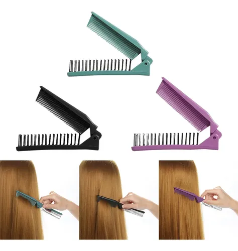 Cepillo De Pelo Plegable De 3 Piezas, Hermoso, Práctico Y Co