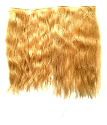 Cortina 4 Capas Pelo Cabello Natural 50 Cms X 25 Micropeinet