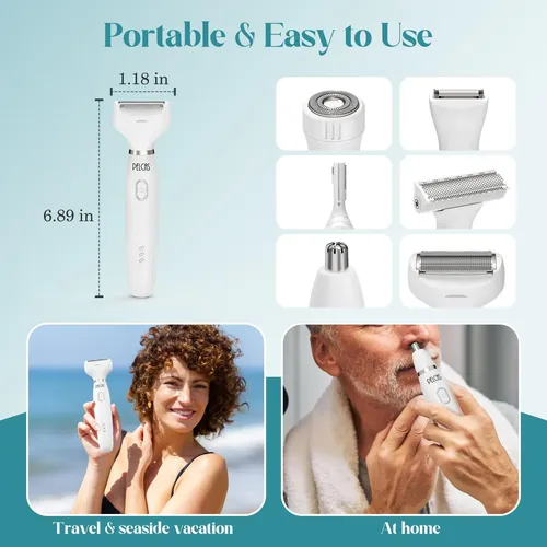 Maquinilla De Afeitar Eléctrica 6 En 1 Bikini Trimmer Pelcas