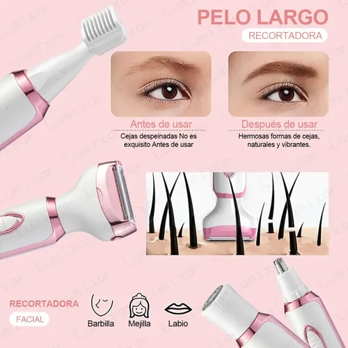 Depiladora Para Bikini Mujer 3 En 1 Recargable Portátil Electrica Rasuradora Húmeda o Seca ENCHEN MEX-ENCHEN-A2-PINK rosa