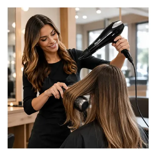 Secador De Pelo Profesional 1500w Con Difusor Y Peines Kit