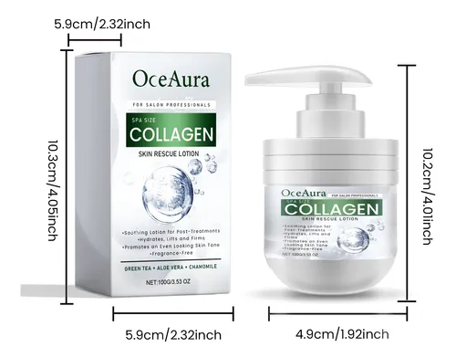 Crema Corporal De Colágeno Oceaura Para Una Piel Suave E Hid