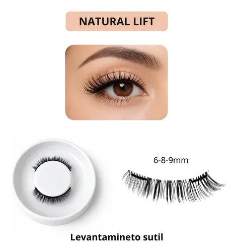 Pestañas Postizas Magnéticas Reutilizables Sin Aplicador Natural Lift Natural