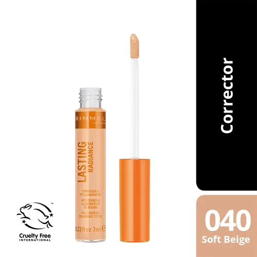 Corrector Líquido RIMMEL Lasting Radiance Tono Soft Beige 40