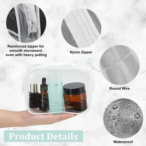 Bolsas Plásticas Transparentes Para Cosméticos Blancas Clear